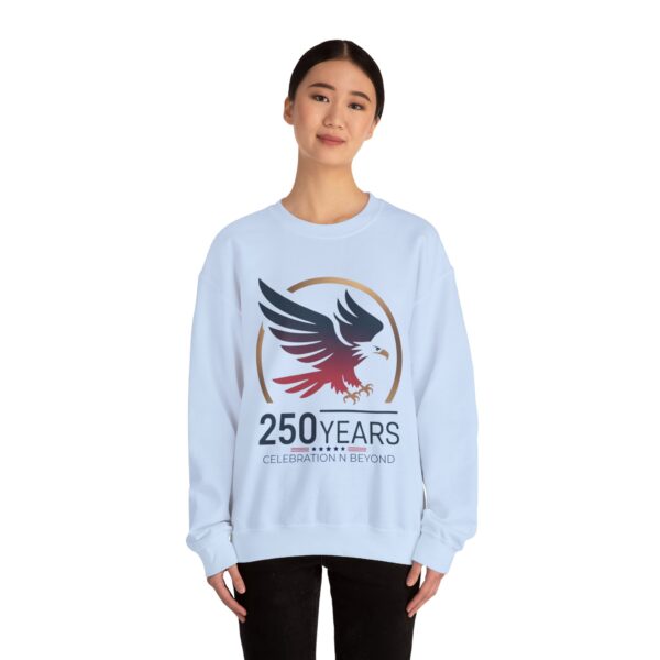 250 Years Celebration Crewneck Sweatshirt, Unisex Sweatshirt, Anniversary Gift, Eagle Design, Cozy Style, Commemorative Apparel - Image 35