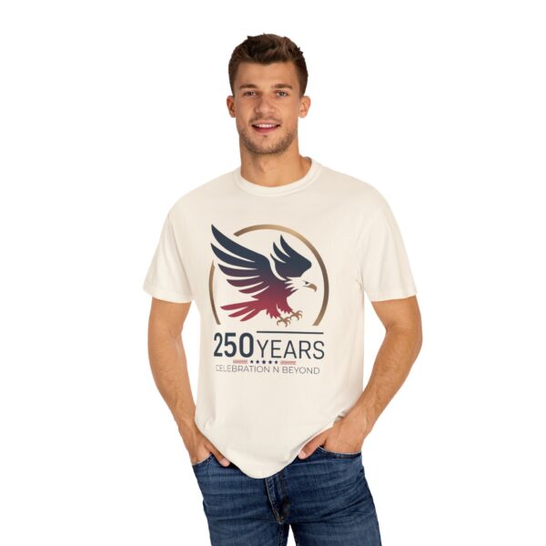250 Years Celebration Unisex Garment-Dyed T-shirt, Eagle Tee, Commemorative Shirt, Vintage Style Apparel, Heritage Fashion - Image 8