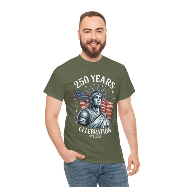 Patriotic Celebration Tee | Unisex Heavy Cotton T-Shirt for 4th of July, Memorial Day, BBQs, Independence Day, USA Pride - Image 10