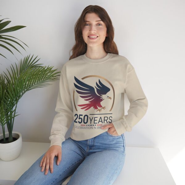 250 Years Celebration Crewneck Sweatshirt, Unisex Sweatshirt, Anniversary Gift, Eagle Design, Cozy Style, Commemorative Apparel - Image 23