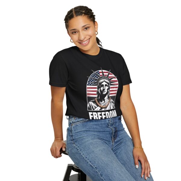 Patriotic Graphic Tee - Unisex Garment-Dyed T-Shirt, Casual Wear, Gift for Independence Day, Freedom Spirit, Summer Outing - Image 38