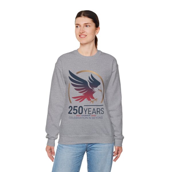 250 Years Celebration Crewneck Sweatshirt, Unisex Sweatshirt, Anniversary Gift, Eagle Design, Cozy Style, Commemorative Apparel - Image 29