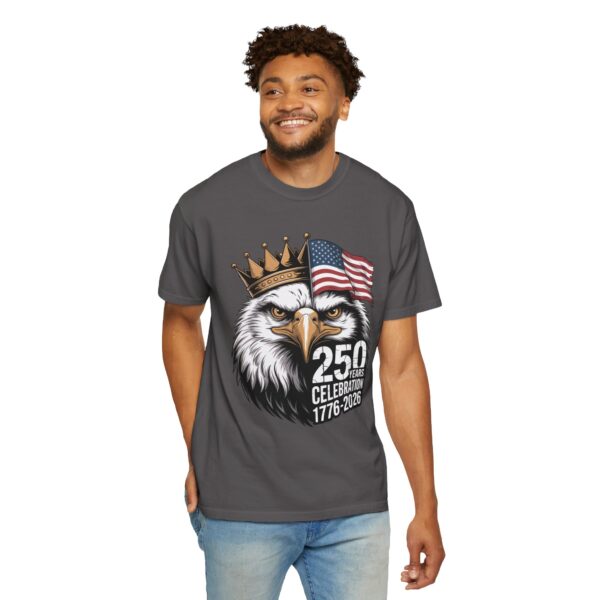 Patriotic Eagle T-Shirt for 250 Years Celebration, Unisex Graphic Tee, 4th of July Gift, Americana Shirt, Independence Day Apparel - Image 7