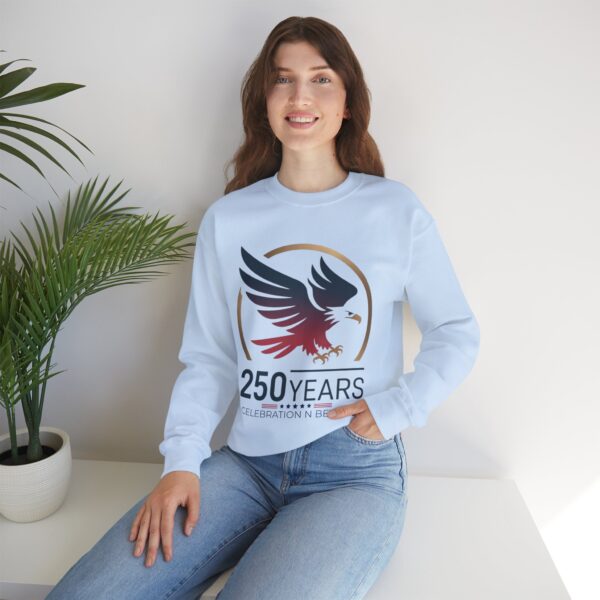 250 Years Celebration Crewneck Sweatshirt, Unisex Sweatshirt, Anniversary Gift, Eagle Design, Cozy Style, Commemorative Apparel - Image 39