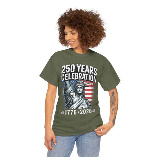 250 Years Celebration Tee – Unisex Heavy Cotton Tee for Independence Day, American History, Patriotism, Gifts, Commemorative Events - Image 26