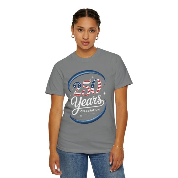 Patriotic Unisex T-Shirt, Vintage Americana Style Tee, 250 Celebratory Shirt, Fourth of July Gift, Casual Summer Wear - Image 10