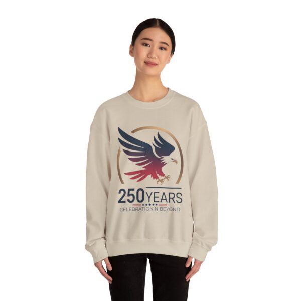 250 Years Celebration Crewneck Sweatshirt, Unisex Sweatshirt, Anniversary Gift, Eagle Design, Cozy Style, Commemorative Apparel - Image 19