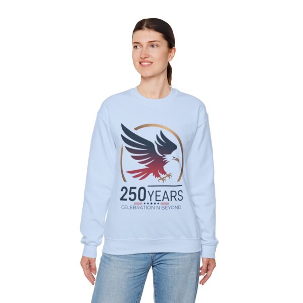 250 Years Celebration Crewneck Sweatshirt, Unisex Sweatshirt, Anniversary Gift, Eagle Design, Cozy Style, Commemorative Apparel - Image 37