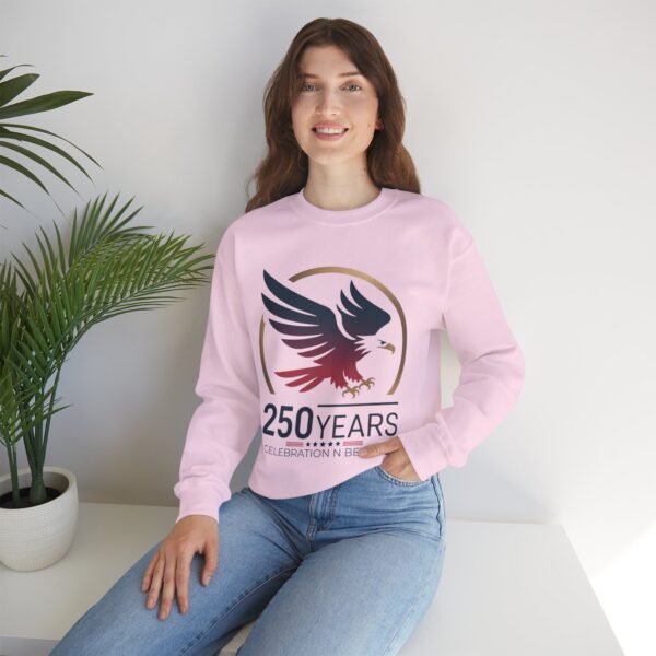 250 Years Celebration Crewneck Sweatshirt, Unisex Sweatshirt, Anniversary Gift, Eagle Design, Cozy Style, Commemorative Apparel - Image 47