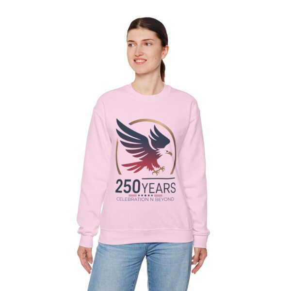 250 Years Celebration Crewneck Sweatshirt, Unisex Sweatshirt, Anniversary Gift, Eagle Design, Cozy Style, Commemorative Apparel - Image 45