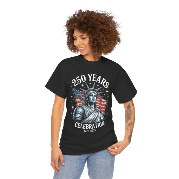 Patriotic Celebration Tee | Unisex Heavy Cotton T-Shirt for 4th of July, Memorial Day, BBQs, Independence Day, USA Pride - Image 2
