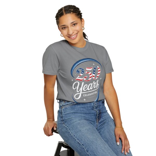 Patriotic Unisex T-Shirt, Vintage Americana Style Tee, 250 Celebratory Shirt, Fourth of July Gift, Casual Summer Wear - Image 11