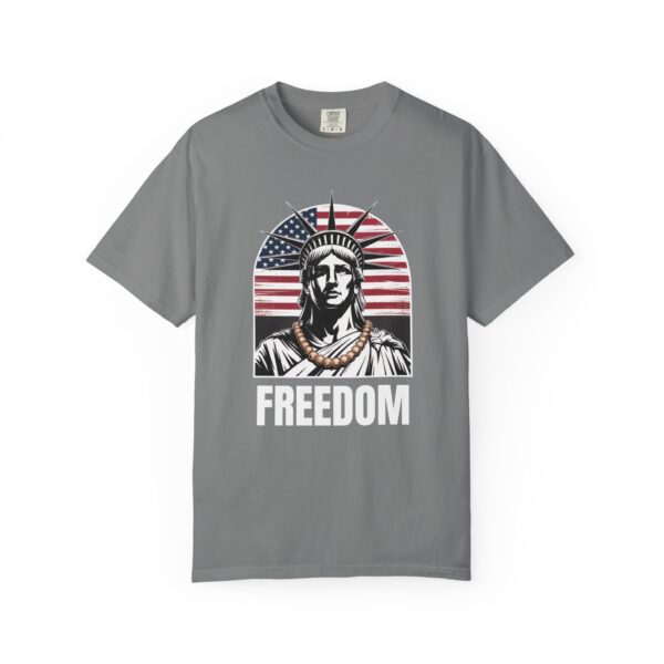 Patriotic Graphic Tee - Unisex Garment-Dyed T-Shirt, Casual Wear, Gift for Independence Day, Freedom Spirit, Summer Outing - Image 9