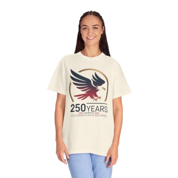 250 Years Celebration Unisex Garment-Dyed T-shirt, Eagle Tee, Commemorative Shirt, Vintage Style Apparel, Heritage Fashion - Image 9