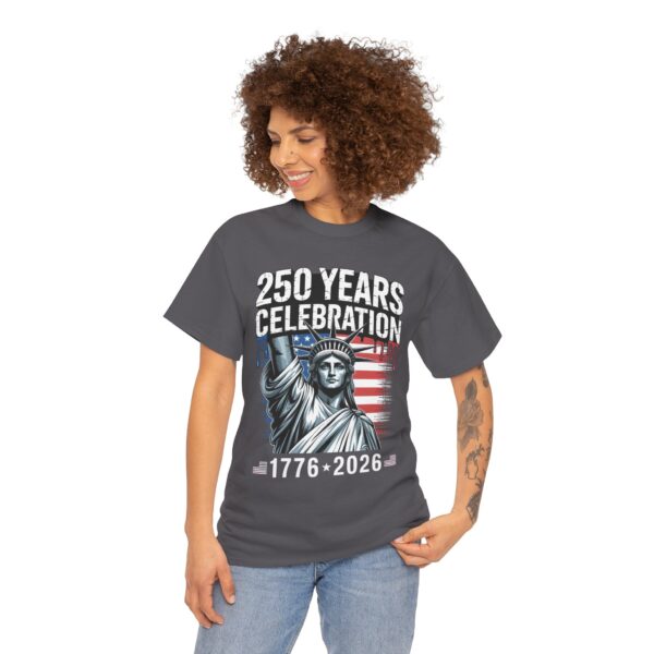 250 Years Celebration Tee – Unisex Heavy Cotton Tee for Independence Day, American History, Patriotism, Gifts, Commemorative Events - Image 50