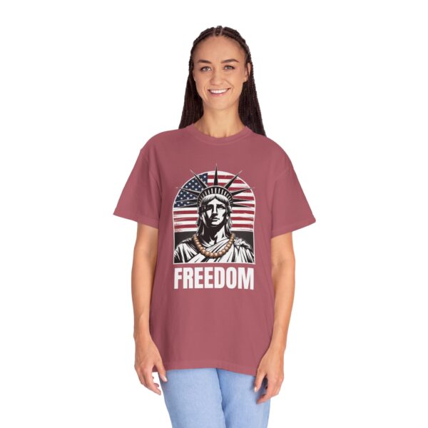 Patriotic Graphic Tee - Unisex Garment-Dyed T-Shirt, Casual Wear, Gift for Independence Day, Freedom Spirit, Summer Outing - Image 43