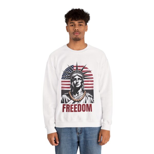 Freedom Crewneck Sweatshirt - Patriotic Apparel for All, Perfect for Memorial Day, Independence Day, Casual Wear, Gifts - Image 4