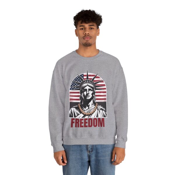 Freedom Crewneck Sweatshirt - Patriotic Apparel for All, Perfect for Memorial Day, Independence Day, Casual Wear, Gifts - Image 14