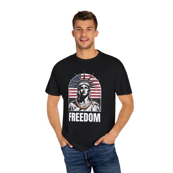 Patriotic Graphic Tee - Unisex Garment-Dyed T-Shirt, Casual Wear, Gift for Independence Day, Freedom Spirit, Summer Outing - Image 34