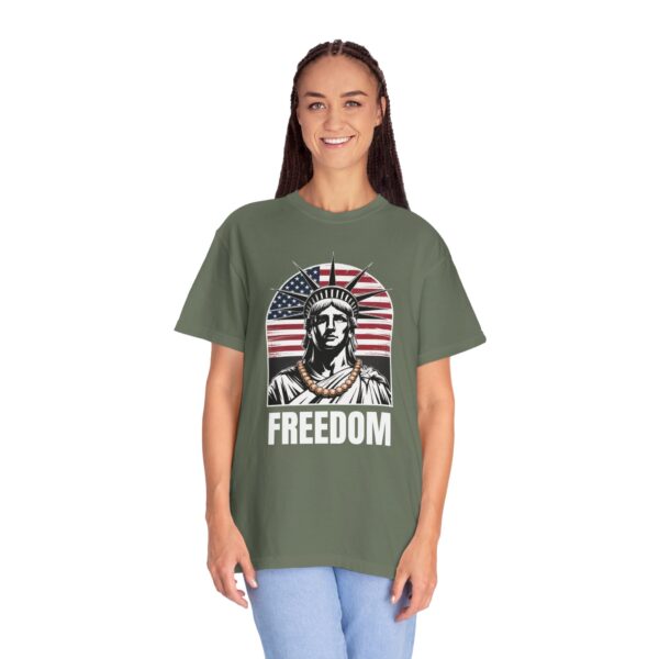 Patriotic Graphic Tee - Unisex Garment-Dyed T-Shirt, Casual Wear, Gift for Independence Day, Freedom Spirit, Summer Outing - Image 19