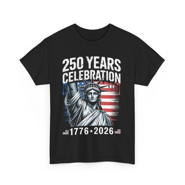 250 Years Celebration Tee – Unisex Heavy Cotton Tee for Independence Day, American History, Patriotism, Gifts, Commemorative Events