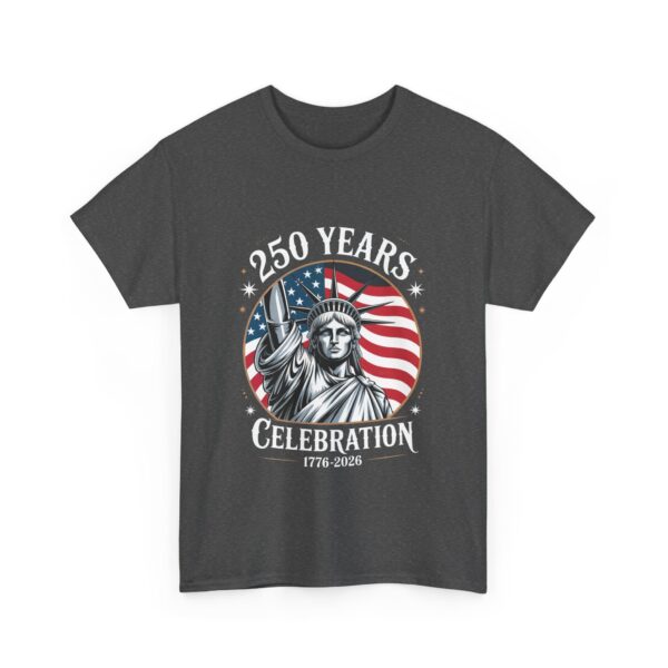 Celebrate 250 Years Unisex Heavy Cotton Tee, Fourth of July Shirt, Patriotic Apparel, Americana Tee, Independence Day Gift - Image 42
